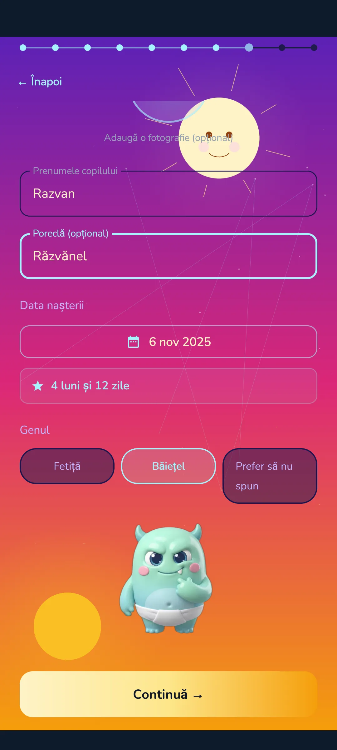 Lulla — onboarding pas 3