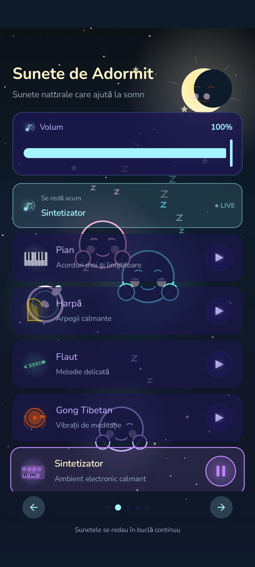 Lulla — sunete relaxante